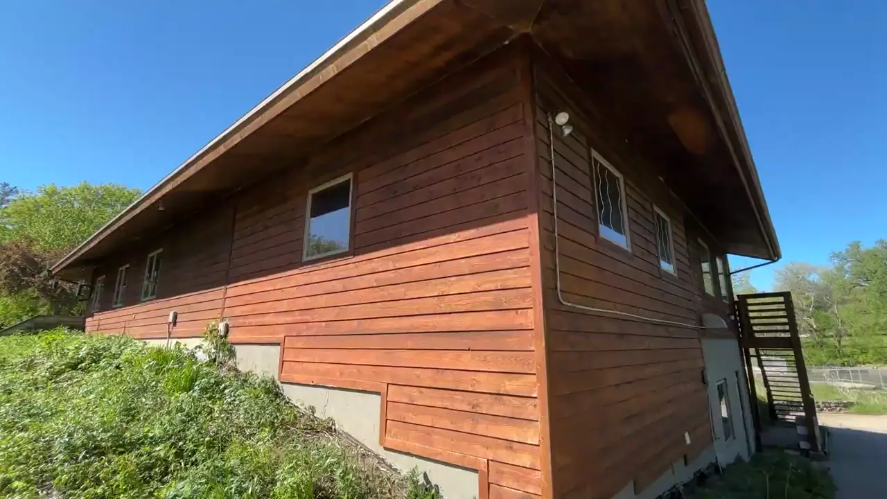 The Fontana Park Nature Center building in Hazleton, Iowa