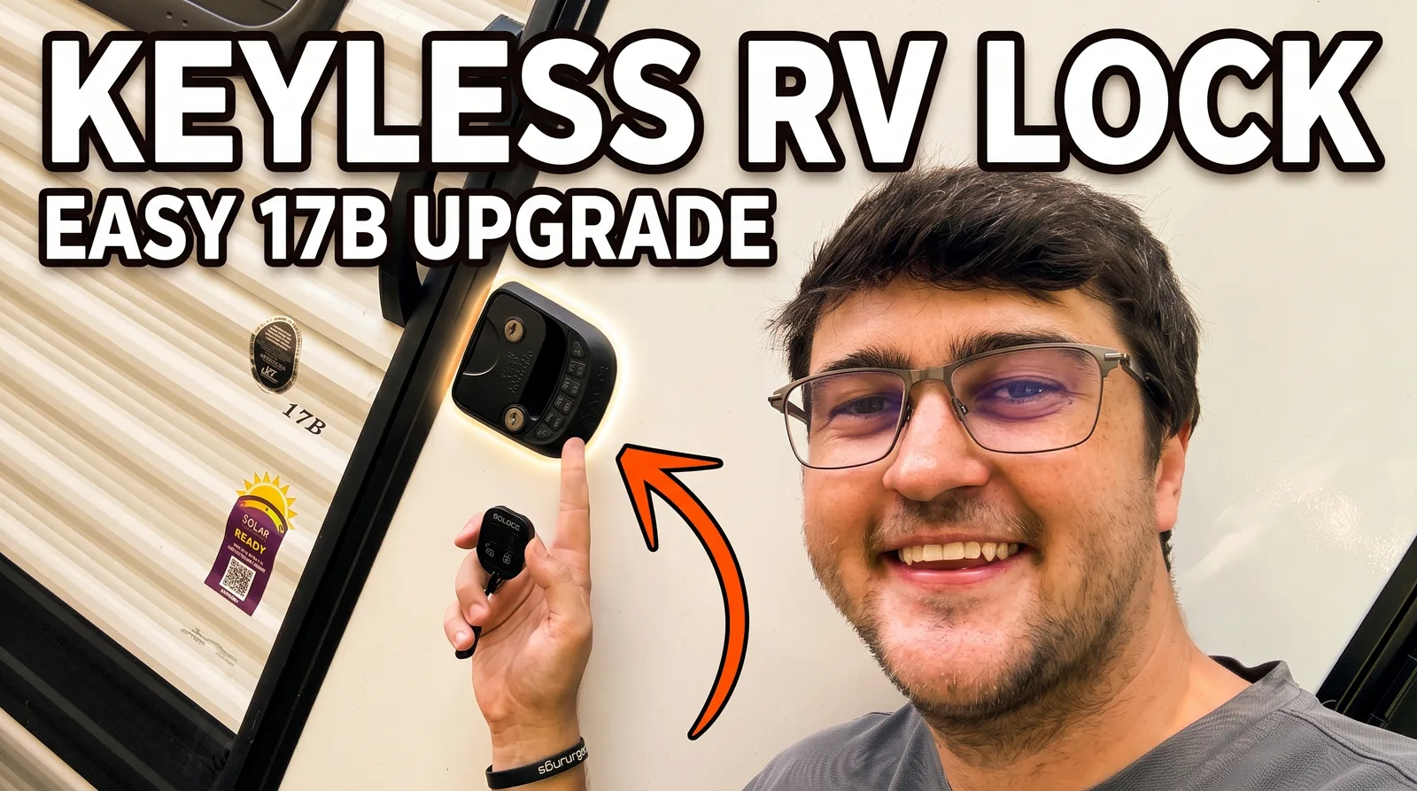 Keyless RV lock, an easy Coleman 17B upgrade
