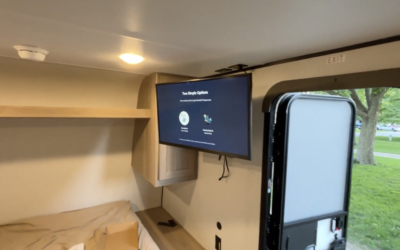How to Mount a 32″ TV in a Coleman 17B Travel Trailer (Swivel Mount Install)